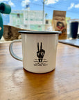 PEACE Metal Coffee Mug